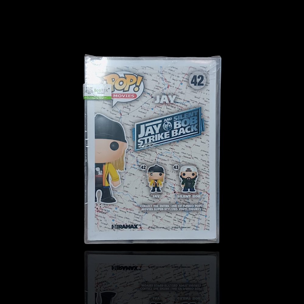 Funko Pop Movies Jay and Silent Bob 42 Jay unopened W/Pop Protector - Picture 5 of 13